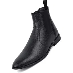 Men's Chelsea Boots | Handcrafted | High Ankle Boot| Comfortable Formal Office & Casual Wear Shoes | Dual Tone Patina Finish (LSRGPDCL)