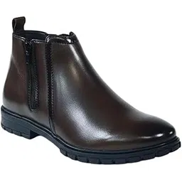Men’s Chelsea Boots – Stylish Slip-On Ankle Boots with Elastic Side Panel & Durable Rubber Sole