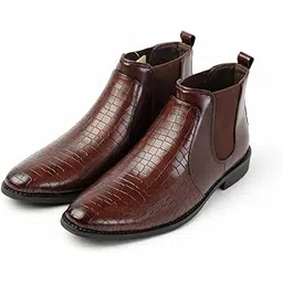 Men’s Chelsea Boots with Croco Texture | Model 4015