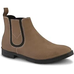 Men's Chelsea Slip-On Cowboy Boots |Elastic Gusset & Low Heel | Casual, Formal & Outdoor Wear Boots