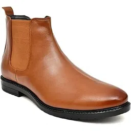 Men’s Classic Black Chelsea Boots | Genuine Leather | Slip-On Ankle Boots for Formal & Casual Wear