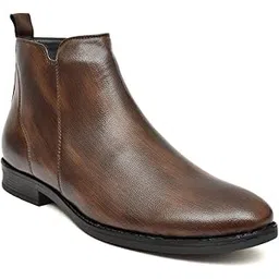 Men’s Classic Tan Chelsea Boots | Genuine Leather | Slip-On Ankle Boots for Formal & Casual Wear