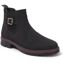 Men's Comfortable Chelsea Boot with Buckle