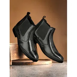 Men's Croco Texture Synthatic Leather chalasa boot Boots For Men