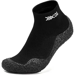 Men's Cross-Trainer Minimalist Barefoot Shoes Weightlifting Squat Shoes Gym Training Shoes Wide Toe Box Black Blue