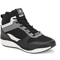 Men's Crossover Running & Training Shoes - Superior Cushioning, Enhanced Grip TPR Outsole, Superior Traction, Anti Skid, Lightweight, Shock Absorption Tech, Sports Footwear-UK8