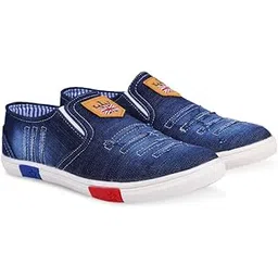 Men's Denim Casual Outdoor Walking Lightweight Comfortable Slip On Shoes