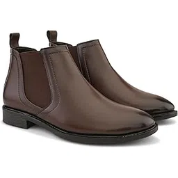 Men's Dustlynk Chelsea Boots | High Ankle Soft Cushioned Insole Comfortable Fit Trendy Stylish Regular Casual Shoes Without Laces | Perfect for Parties, Outdoor, Trekking, Office