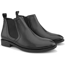Men's Dustlynk Chelsea Boots | High Ankle Soft Cushioned Insole Comfortable Fit Trendy Stylish Regular Casual Shoes Without Laces | Perfect for Parties, Outdoor, Trekking, Office