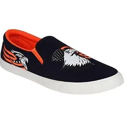 Men's Eagle Orange Canvas Casual Sneaker