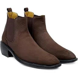 Men's Elevator Height Increasing Casual Suede Chelsea Boots