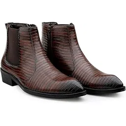 Men's Faux Leather Material, Casual Formal Slipon Chelsea Boot And Outdoor Boot With TPR Sole