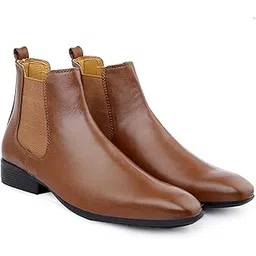 Men's Faux Leather Material Latest Casual Chelsea Boots