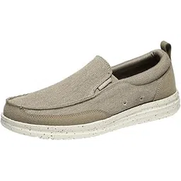 Men's Flat Slip-On Shoes Lightweight Cloth Comfortable Walking Footwear