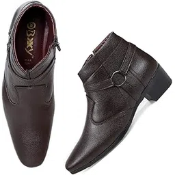 Mens Formal Chelsea Buckle Boot Ring Boot