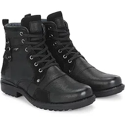 Men’s Genuine Leather Ankle Derby Boots 61695