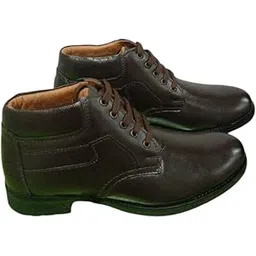 Men’s Genuine Leather Lace-Up Boots | Premium Mild Leather Upper with Leather Inner Lining | Comfort Cushioned Insole | Formal & Casual Wear Boots