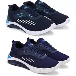 Men’s Grip-Enhanced Running Shoes – Sports Footwear Pack of 2 Multi