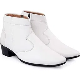 Men's Height Increasing Formal Wear Latest Zipper Boots