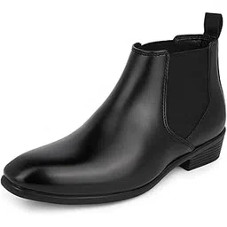 Mens High Ankle Slip-On Closure Chelsea Boots | Formal & Casual Style Shoes For Denim Outfits