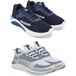Men’s High-Grip Sports Shoes – Running Pair Combo of Two Multi
