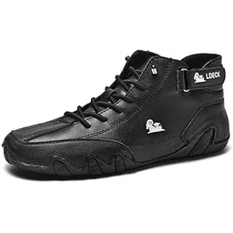 Men's Italian Light Weight Platform Fashion Sued Leather Sneakers Boots for Men| Sports, Casual Shoes for Mens | Ankle Lace-Up Footwear for Men or Boys Vol-2