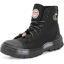 Men’s Jungle Fighter Army Military Combat Boots for Training, Trekking and Tactical Use, High Ankle Lace-Up Boots with Durable Sole, Anti-Slip Grip, Cushioned Insole