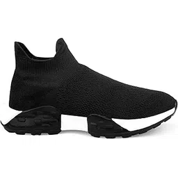 Men's Knitted Material Casual Sports Pull-On Light Weight Walking Shoes.