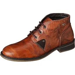 Men's LC1650B1R Leather Ankel Boots_Tan_5UK