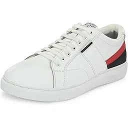 Men's Leather Lace Up Sneaker Casual Shoes | for Adults with Antimicrobial & Heat-Insulating | Shoes for Parties & All Occassions | LS_04_05