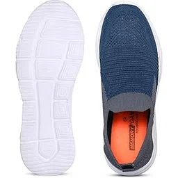 Men’s Lightweight Slip-On Walking Shoes with Memory Foam Cushion Insole | Breathable Knitted Casual Sports Sneakers for Daily Use