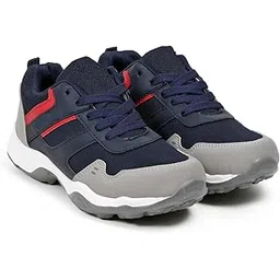 Men's Lightweight Walking Shoes – Comfortable Sports & Running Shoes for Everyday Adventures (Leo Black)