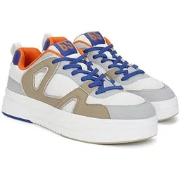 Mens Men Pu Mesh Colorblocked Sneakers Sneaker