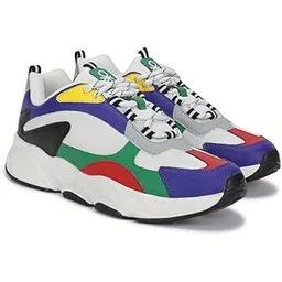 Mens Men Pu Mesh Colorblocked Sneakers Sneaker