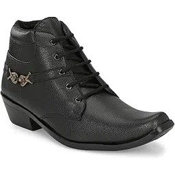 Men's Mid Top Formal Boot Lace-up Shoes Aa098 Ankle