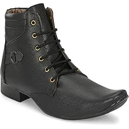 Men's Mid Top Formal Boot Lace-up Shoes Aa534 Ankle