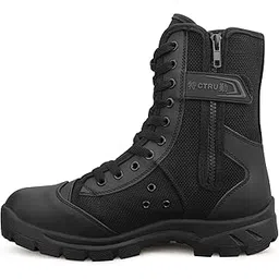 Men's Military Tactical Boots Lightweight Hiking Boots Patrol Work Boots with Side Zipper Model-307