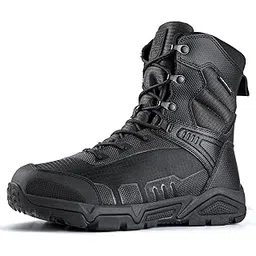 Men's Military Tactical Boots Waterproof Hiking Work Boots Durable Combat Boots