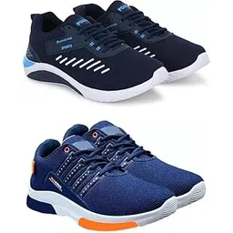Men’s Modern Design Running Shoes – Pack of 2 Sports Footwear Multi