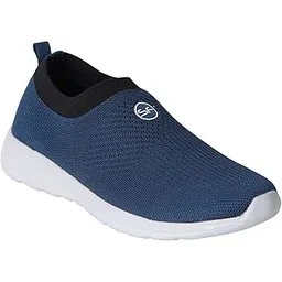 Men's Navy Black Slip-On Walking Shoes