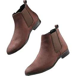 Men's Premium Suede Chelsea Ankle Boots|Soft Cushioned Insole |Slip-Resistance|Dynamic Feet Support|Arch Support Boots For Men