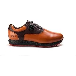 Men's Proffessional Leather Golf Shoes | Lace-Up | Waterproof | Comfortable | Breathable | 6 Months Manufacturing Warranty