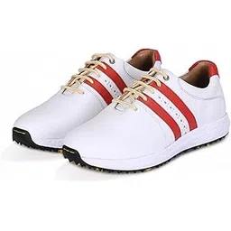Men's Proffessional Leather Golf Shoes | Lace-Up | Waterproof | Comfortable | Breathable | 6 Months Manufacturing Warranty.