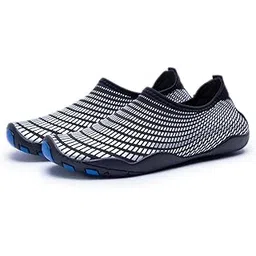Men's Quick-Dry Water Shoes for Beach Swimming Surfing Yoga EU 44 Black Gray