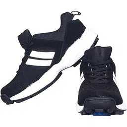 Men's Rider Black Running Shoes, Leather Shoes for Men