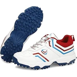 Men's Rubber Spike Cricket Shoes Unisex Cricket Shoes | Mid-Foot Support Heel Synthetic Limited Edition Elite Performance