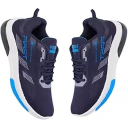 Men's Running Sports Shoes Comfortable Sneaker Shoes for Men (White Blue, UK Footwear Size System, Adult, Men, Numeric, Wide, 6)