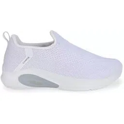 Men's Slip-On Walking Shoes, Black and White, Knitted Mesh Upper, Lightweight Comfort