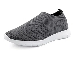 Men's Slip on Walking Shoes Ultra Light Breathable Non Slip Running Shoes Casual Fashion Sneakers Mesh Workout Sports