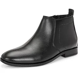 Men's Slip On Zipper Lifestyle Chelsea Boots | High Tops, Soft Cushioned Insole, Feet & Arch Support, Trendy, Stylish Boots